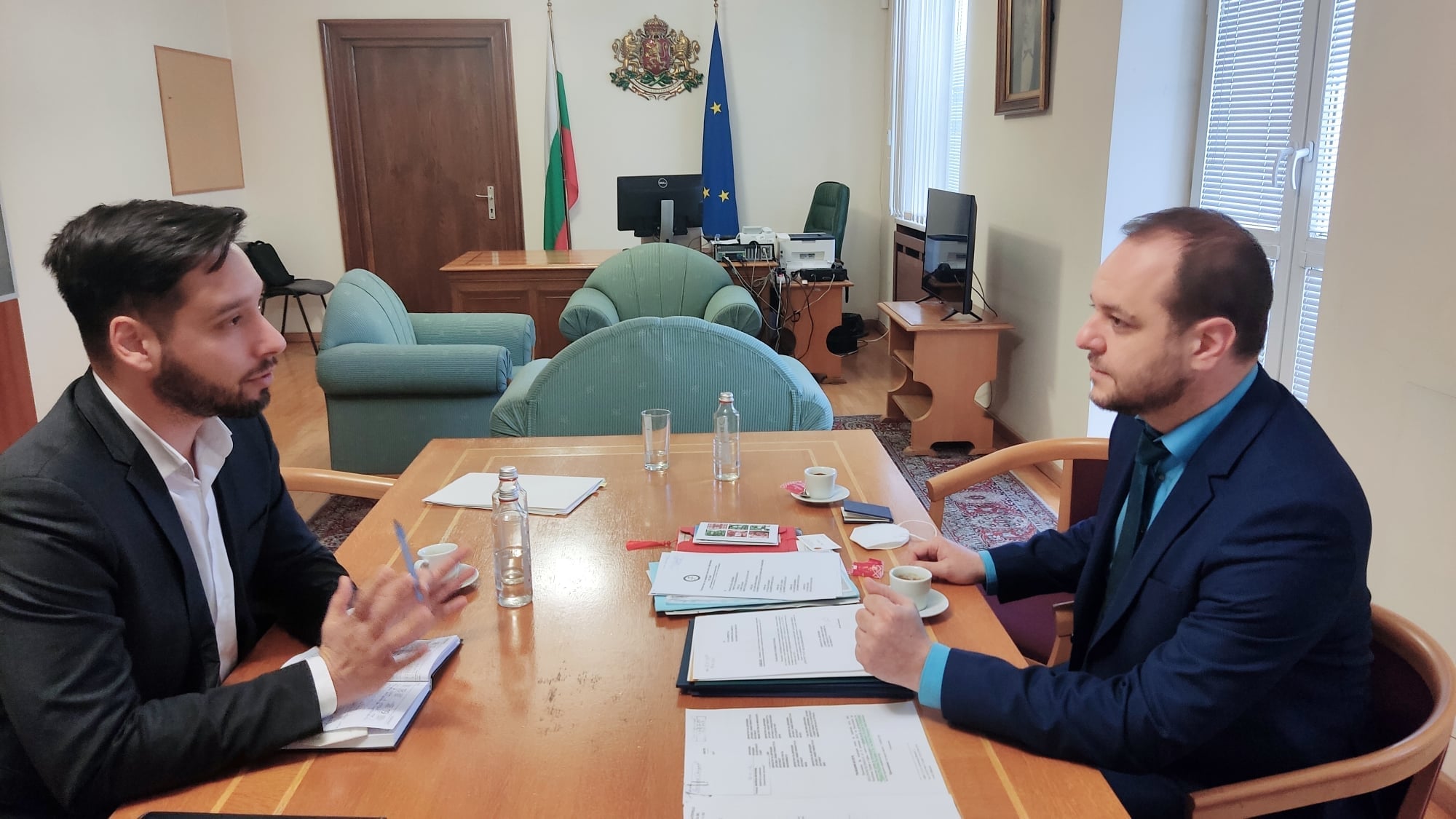 Борислав Сандов и Борис Бонев обсъдиха мерки за подобряване качеството на атмосферния въздух и управлението на отпадъците в София